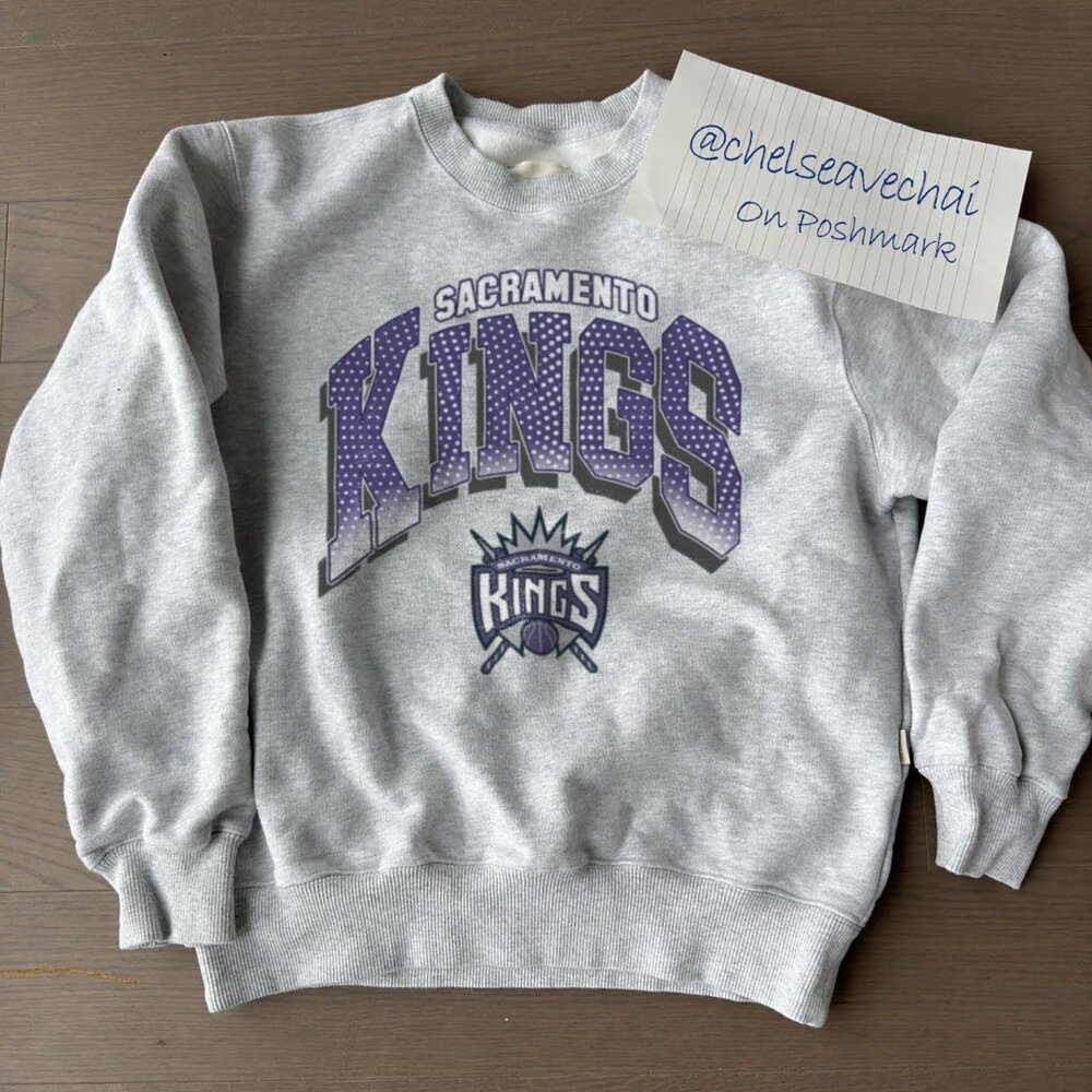 Vintage Sacramento Kings Basketball Sweatshirt, NBA Sacramento Kings Shirt Tee